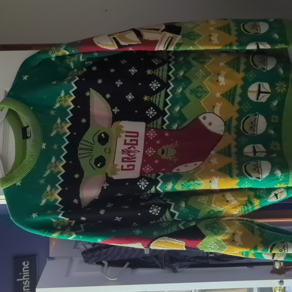 Men's Mandalorian ugly Christmas sweater